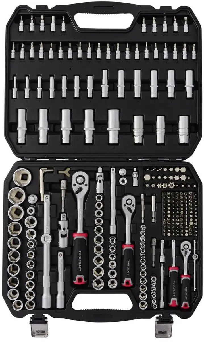 TOOLCRAFT TO-10674603 Bit- en Steeksleutelset 255-delig