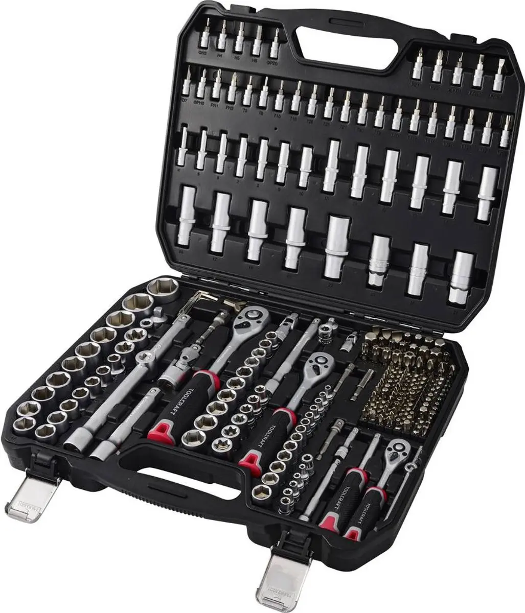 TOOLCRAFT TO-10674603 Bit- en Steeksleutelset 255-delig