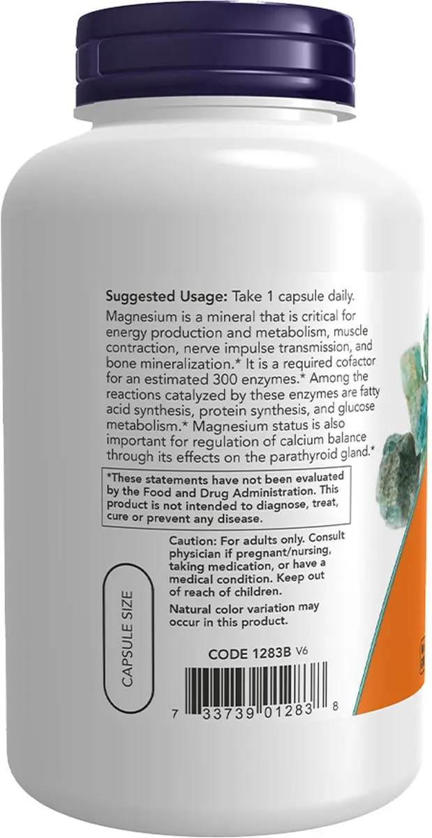 Now Foods Magnesium 400mg - 180 Capsules