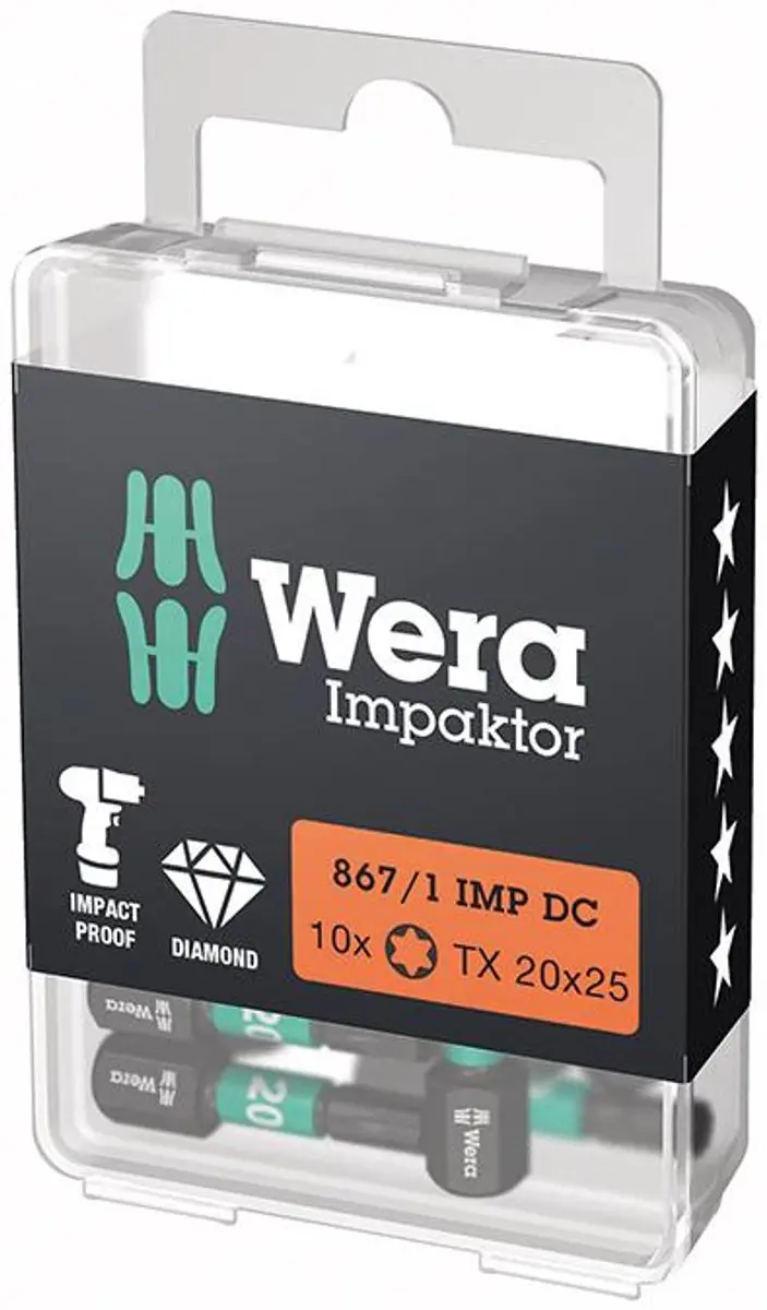 Wera Impact DC T20 Bit 10 Stuks