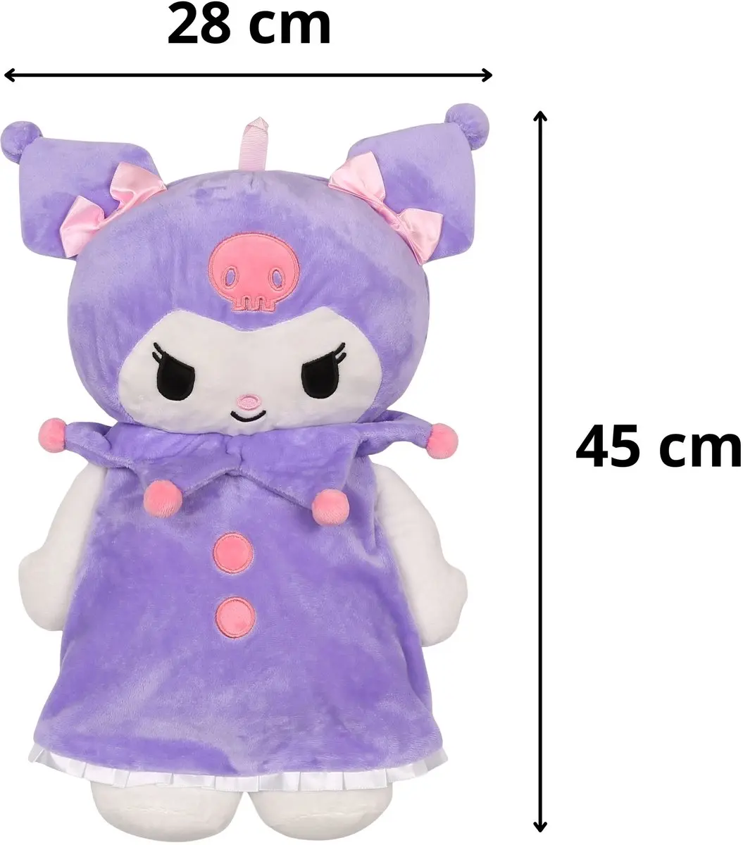 Hello Kitty KUROMI Rubberen Warmwaterkruik 750ml - Paars