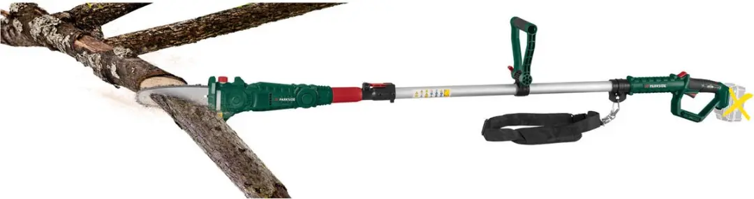 PARKSIDE Telescopische Accu Hoogsnoeier 20V - 4m - 20cm Snijlengte