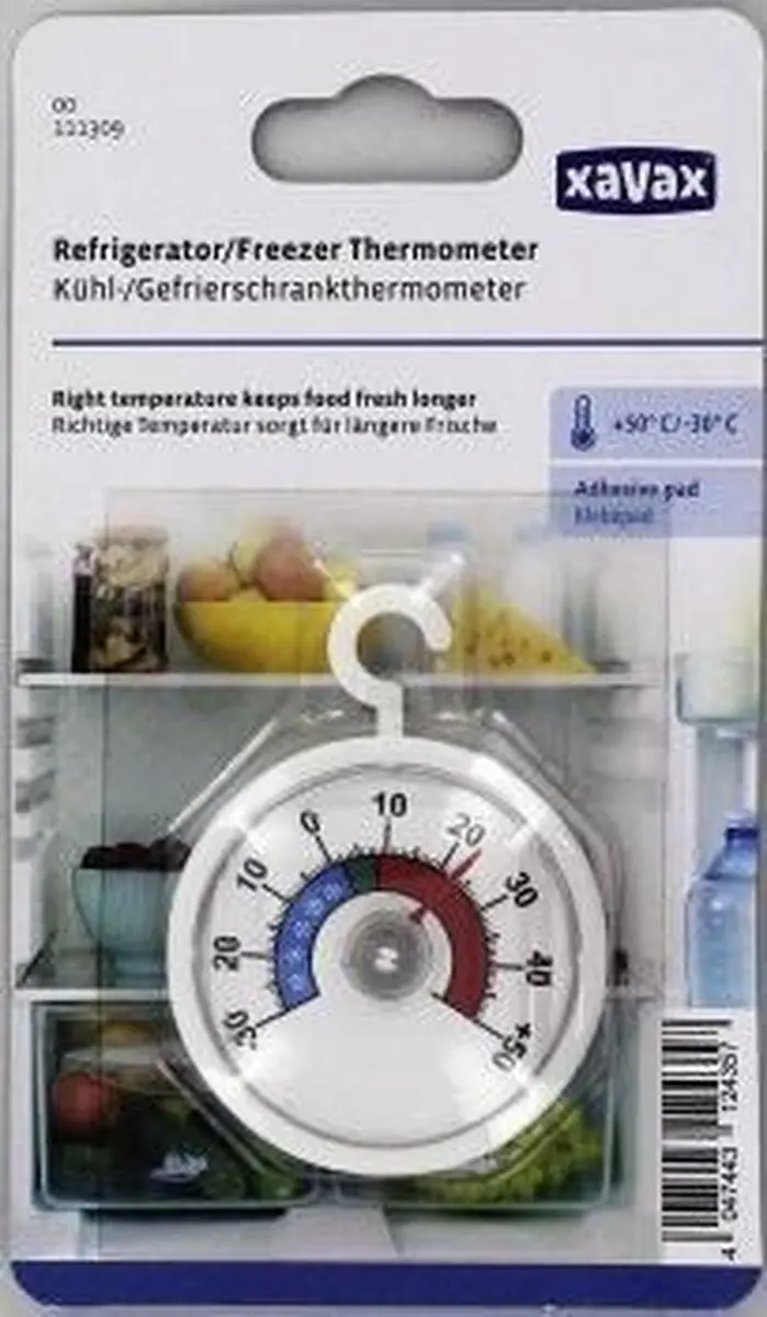Xavax Koelkast & Diepvries Thermometer - Wit