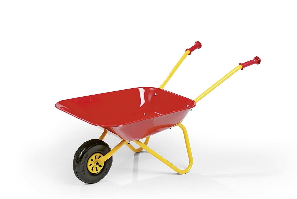 Rolly Toys Metalen Kruiwagen - Rood voor kinderen - 3+ jaar