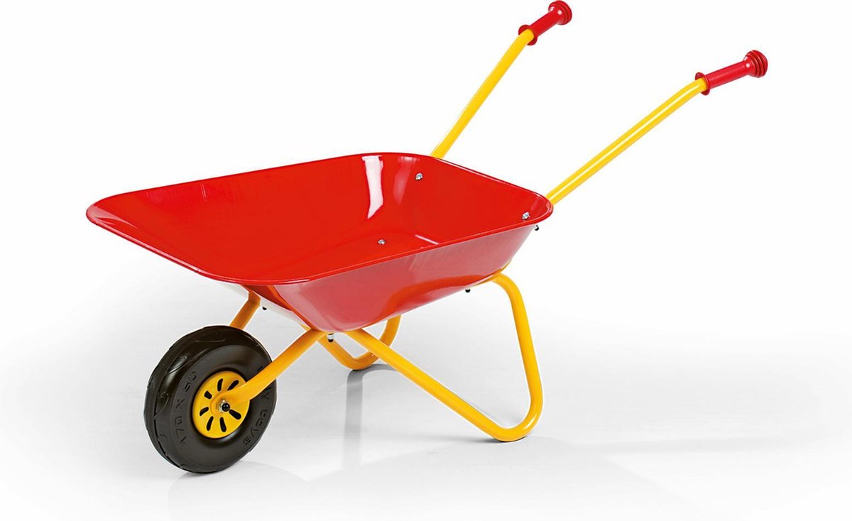 Rolly Toys Metalen Kruiwagen - Rood voor kinderen - 3+ jaar