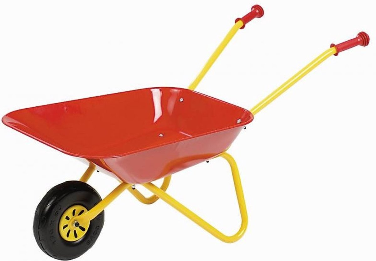 Rolly Toys Metalen Kruiwagen - Rood voor kinderen - 3+ jaar