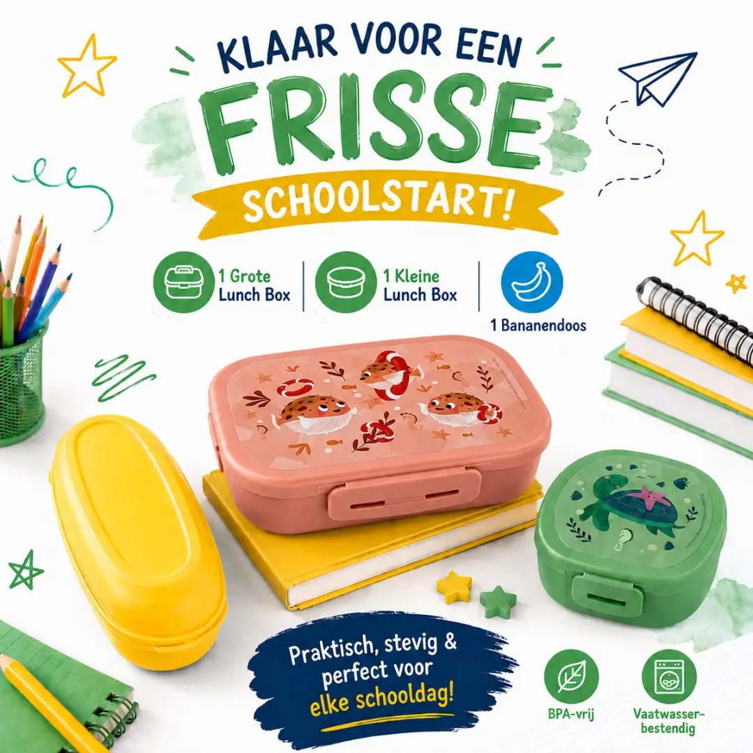 Amuse 3-delige Lunchboxset - Groen