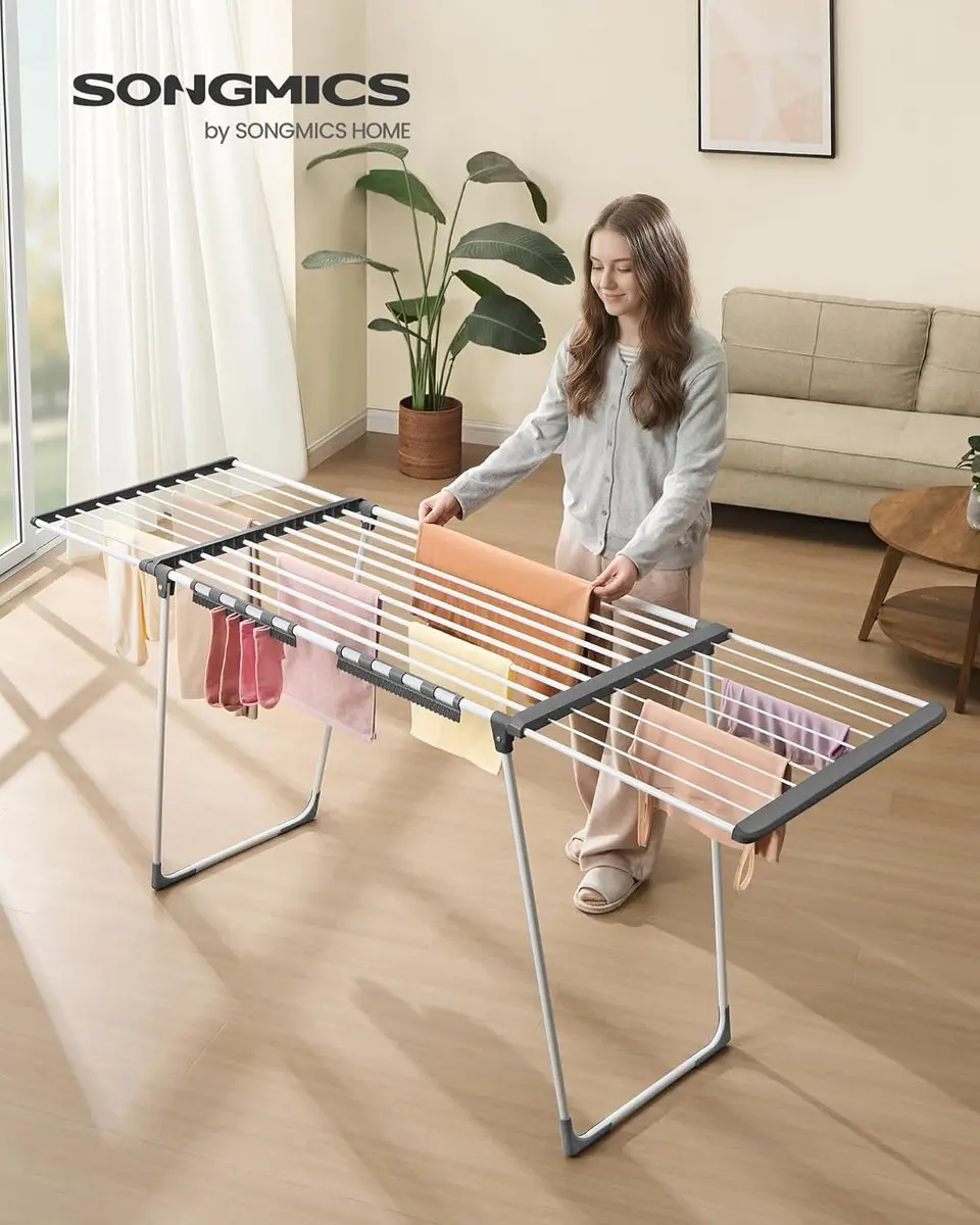 Songmics LLR522WK01 Wasluchter - 22m Parelwit/Duigrijs