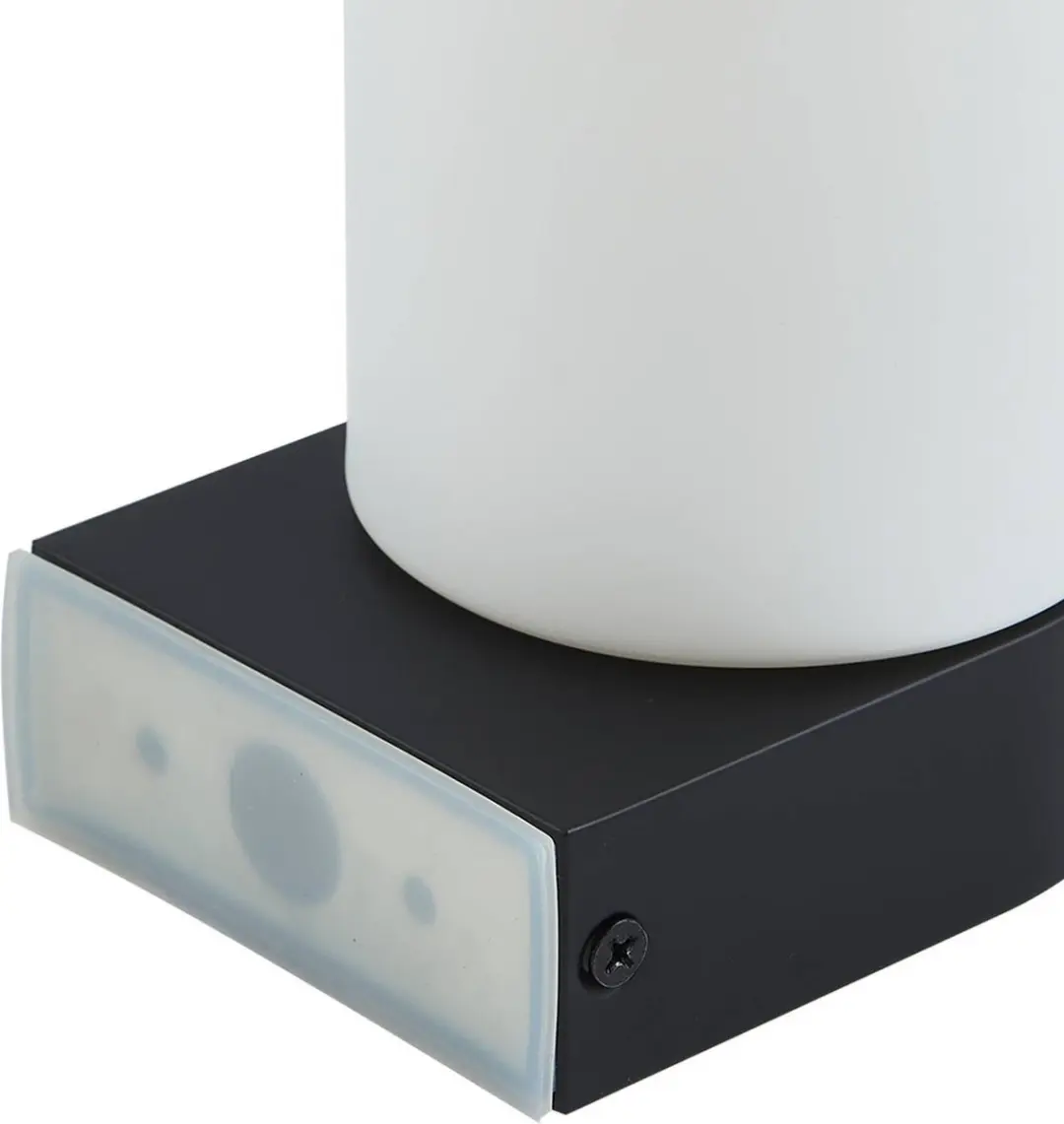 Lucande Wandlamp Glas Staal 1 Licht E14 - Zwart/Wit