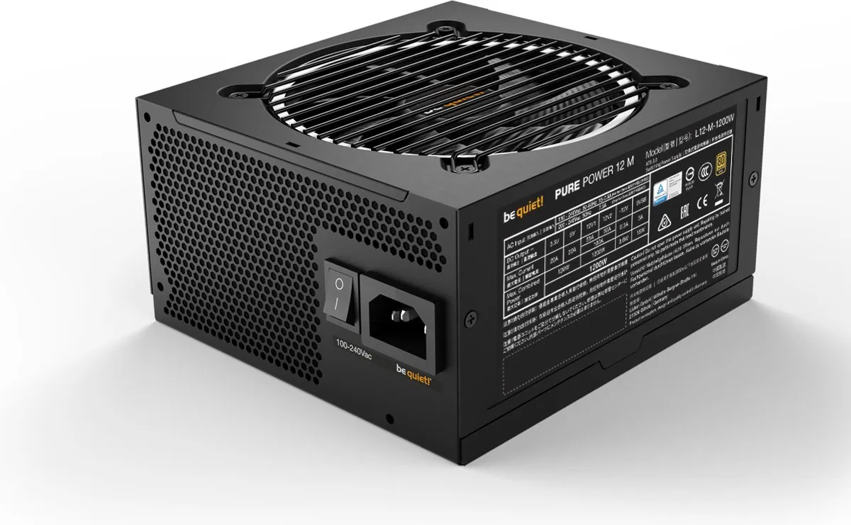 be quiet! PURE Power 12 M BN346 1200W ATX 3.0 Voeding
