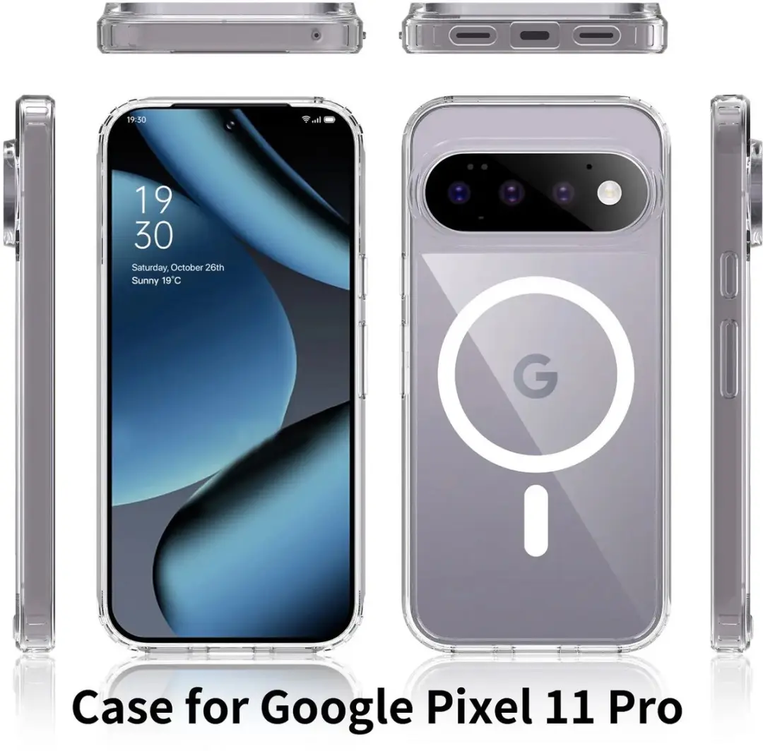 Selected by GSMpunt.nl Hoesje Google Pixel 11/Pro - Transparant MagSafe