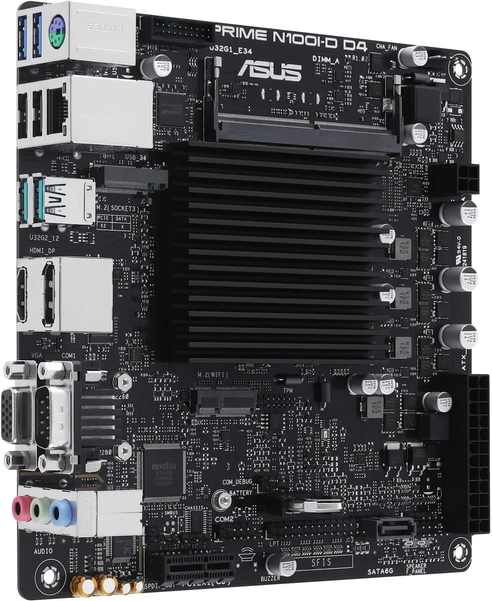 ASUS PRIME N100I-D D4 Moederbord - Mini-ITX - Intel N100