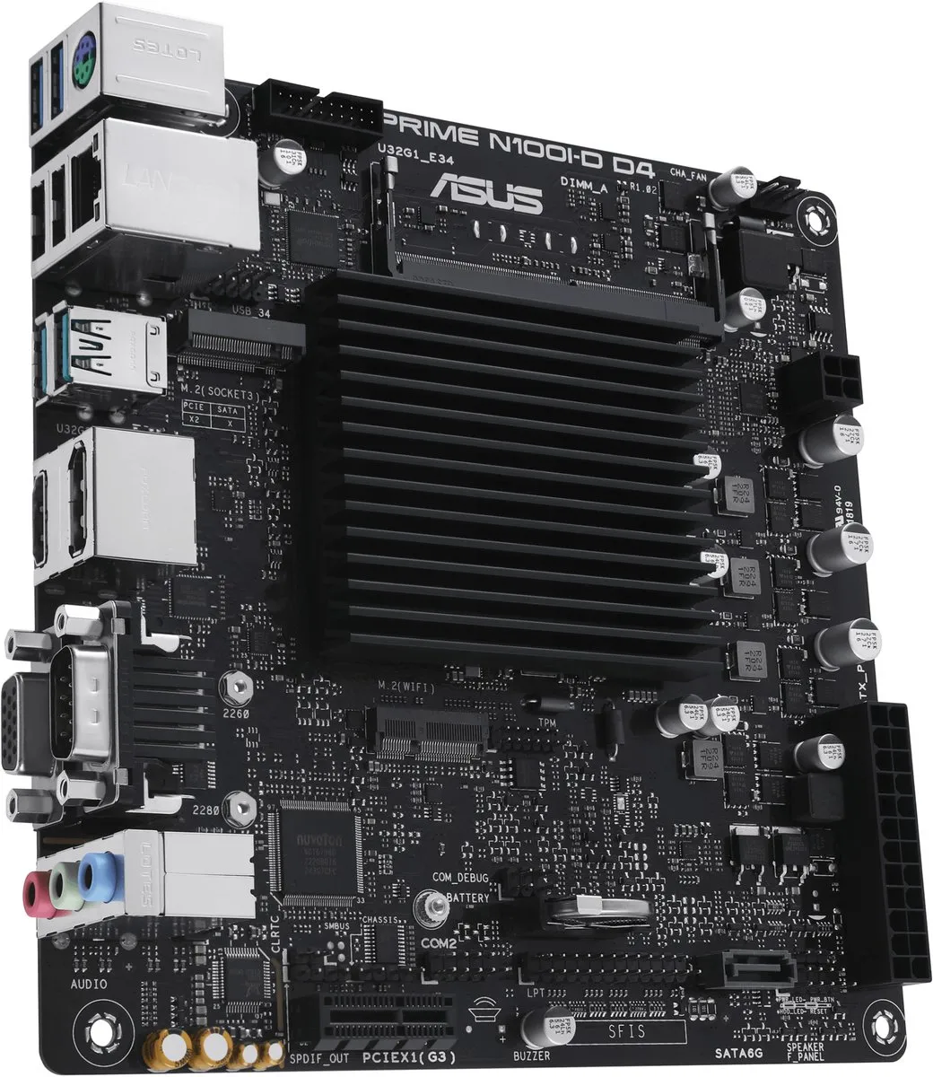 ASUS PRIME N100I-D D4 Moederbord - Mini-ITX - Intel N100 - afbeelding 6 van 6