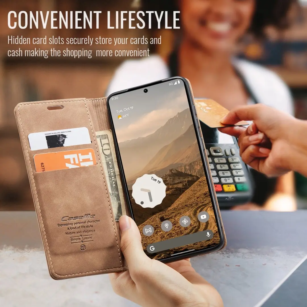 Caseme 013 Book Case Hoesje Google Pixel 11 Pro XL - Bruin