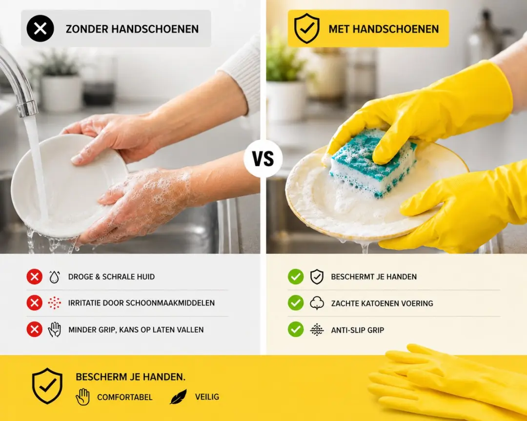 Multy Schoonmaakhandschoenen Geel - 3 Paar M