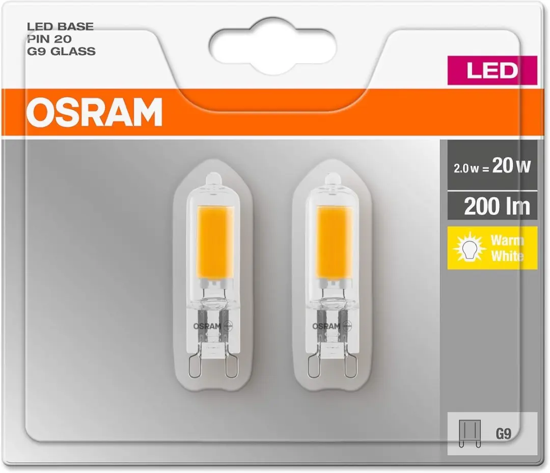 Osram LED Insteeklamp G9 1.9W 200lm - Warm Wit - afbeelding 5 van 5