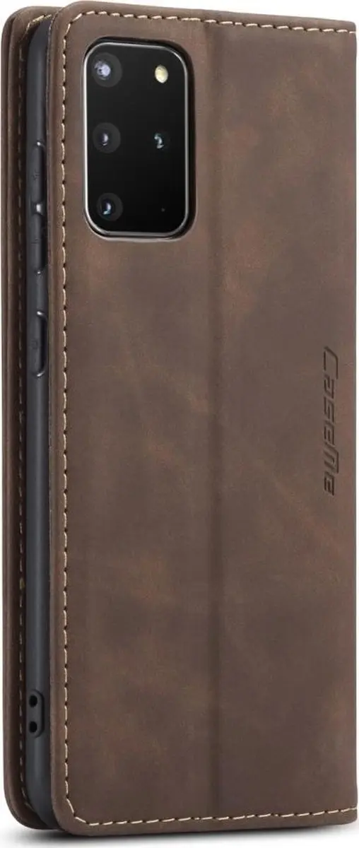 Caseme Samsung Galaxy S20 Plus Kunstlederen Bookcase Hoesje - 570974 - Bruin