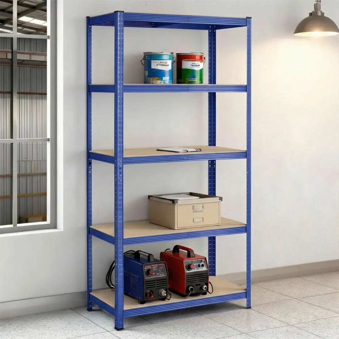 Songmics Stellingkast Opbergrek - 2 Stuks - Max 875 kg - Blauw