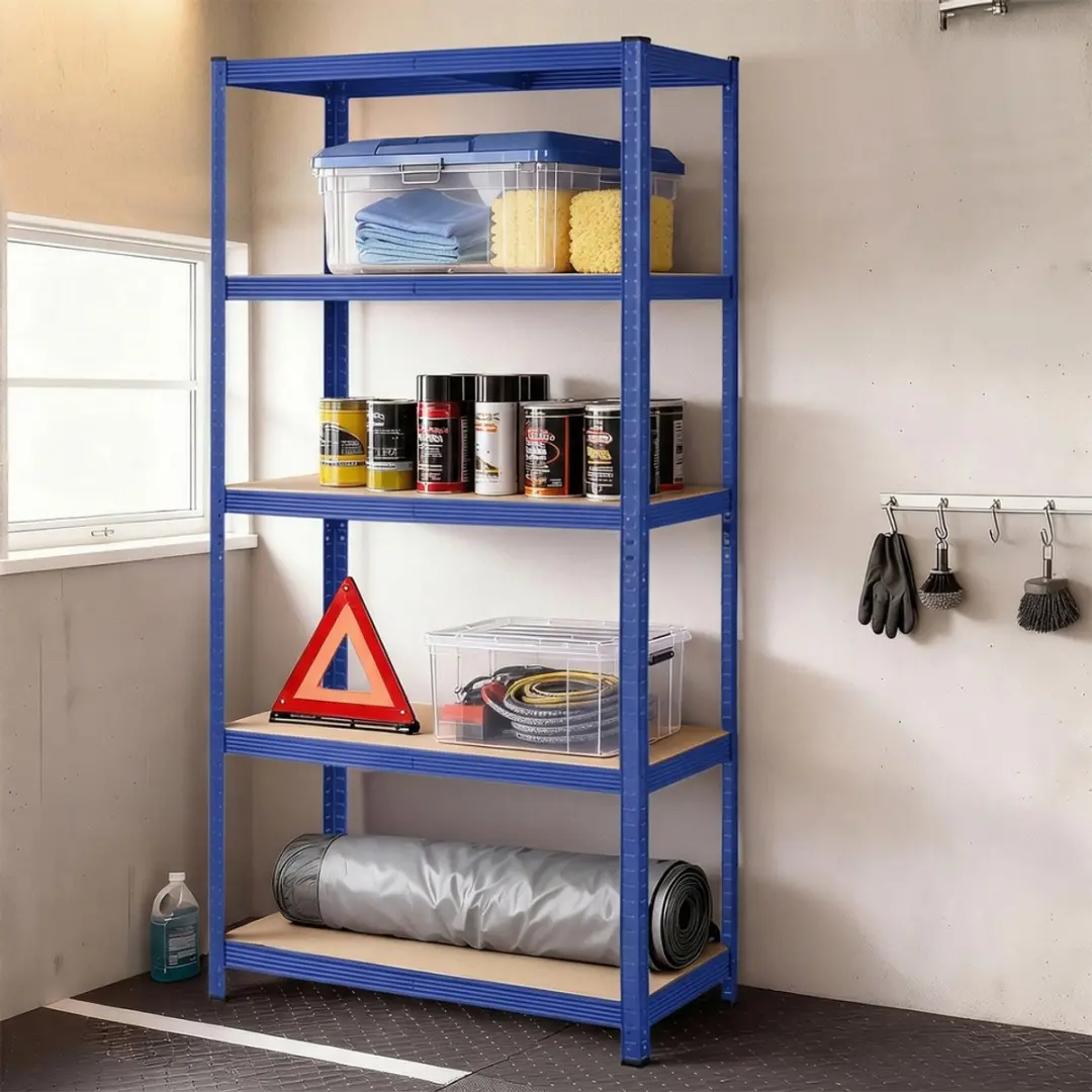 Songmics Stellingkast Opbergrek - 2 Stuks - Max 875 kg - Blauw