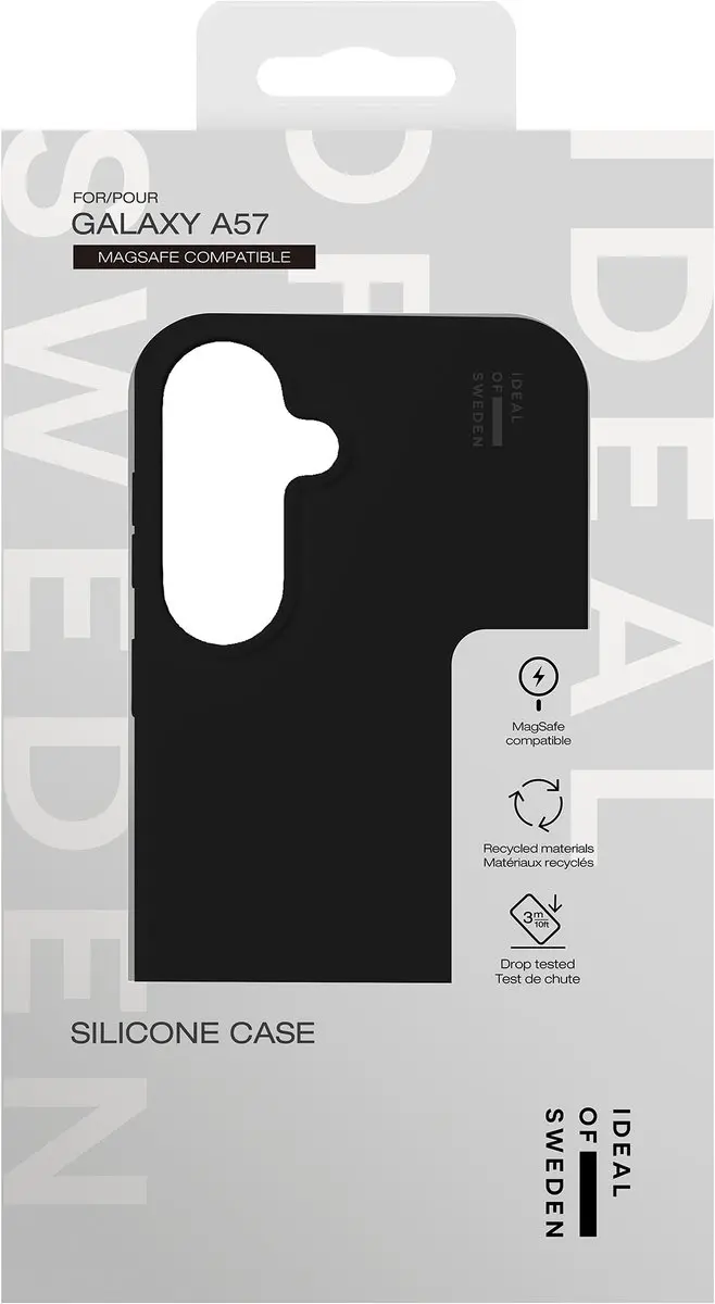 iDeal of Sweden Silicone Hoesje Samsung Galaxy A57 - MagSafe - Zwart