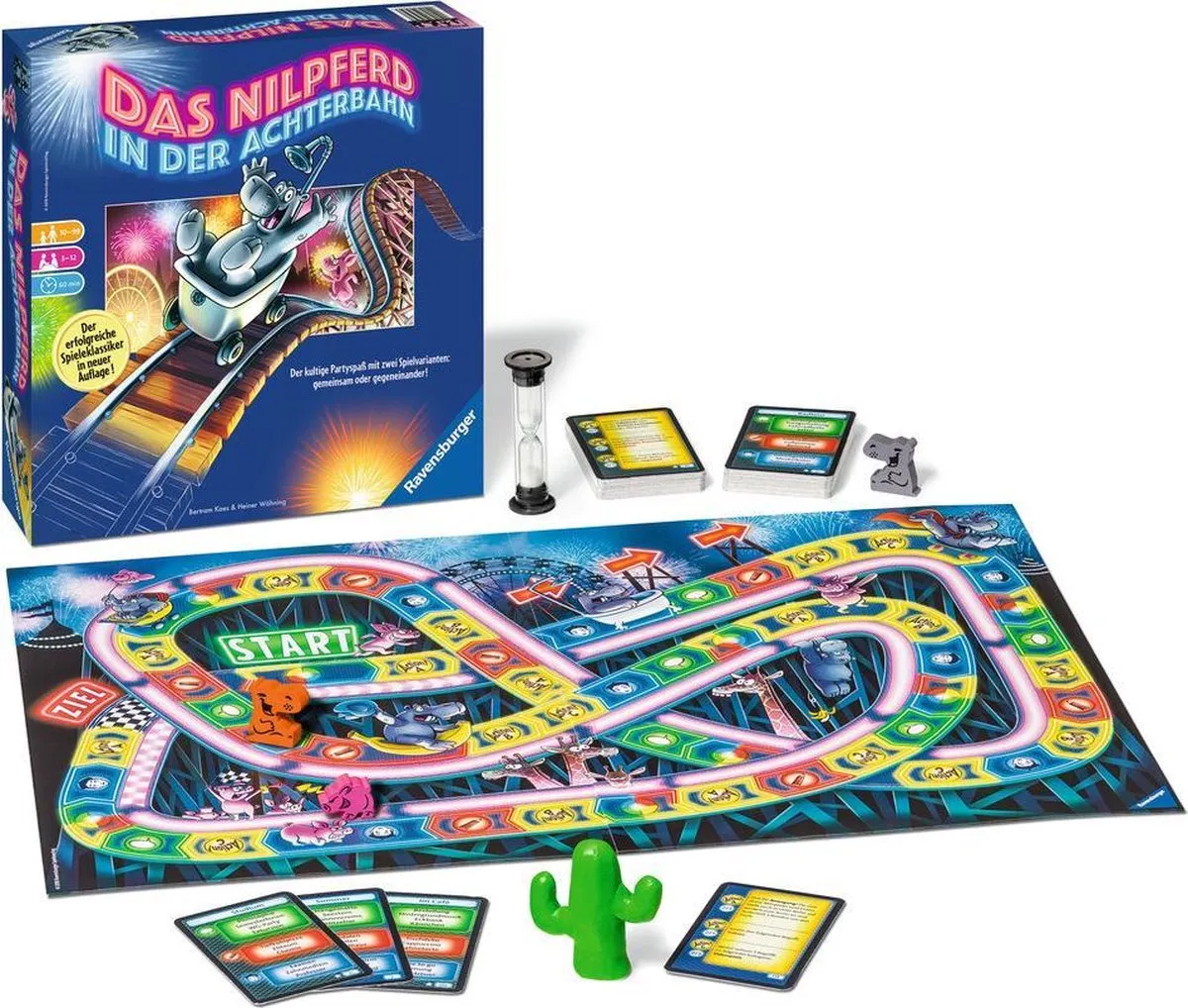 Ravensburger Das Nilpferd in der Achterbahn Bordspel - 3-12 Spelers