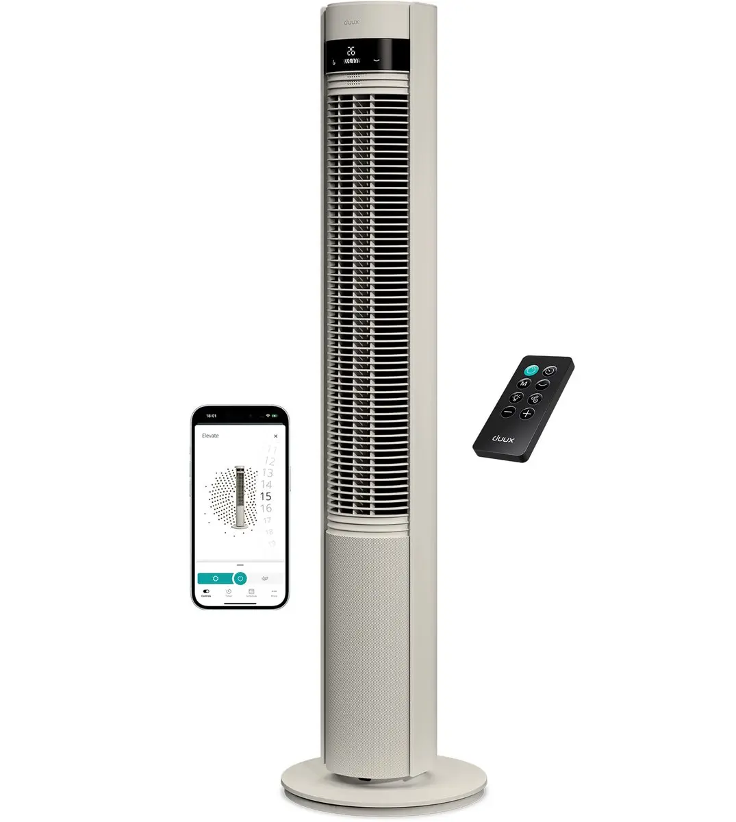 Duux Elevate DXTF12 Torenventilator - 26 Snelheden - Greige