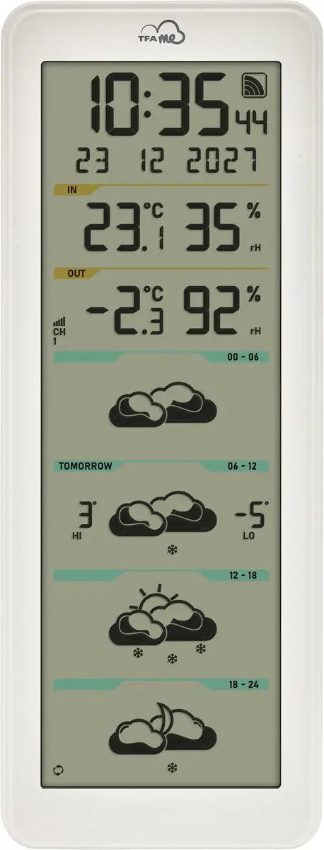 TFA Dostmann TFA.me ID-06 WiFi-weerstation - 4 dagen vooruit