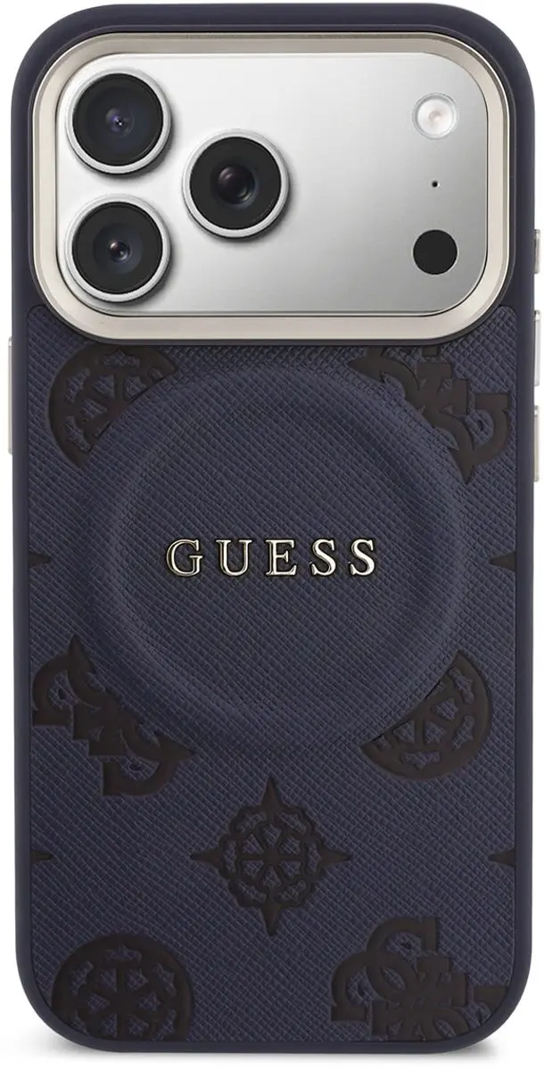 Guess Telefoonhoesje iPhone 17 Pro MagSafe - Blauw