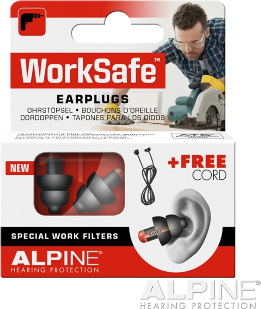 Alpine Worksafe Oordoppen