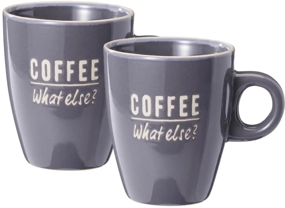 Excellent Houseware Siaki Barista Café Mokken - 6x 220ml Donkerblauw