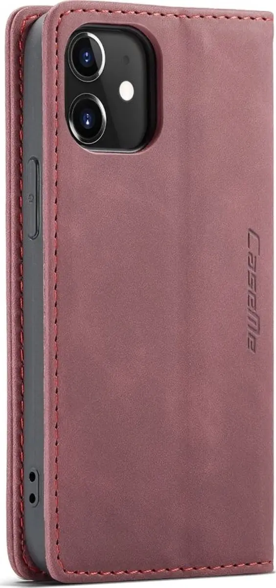 Caseme 013 Bookcase Portemonnee - iPhone 12 Mini - Rood