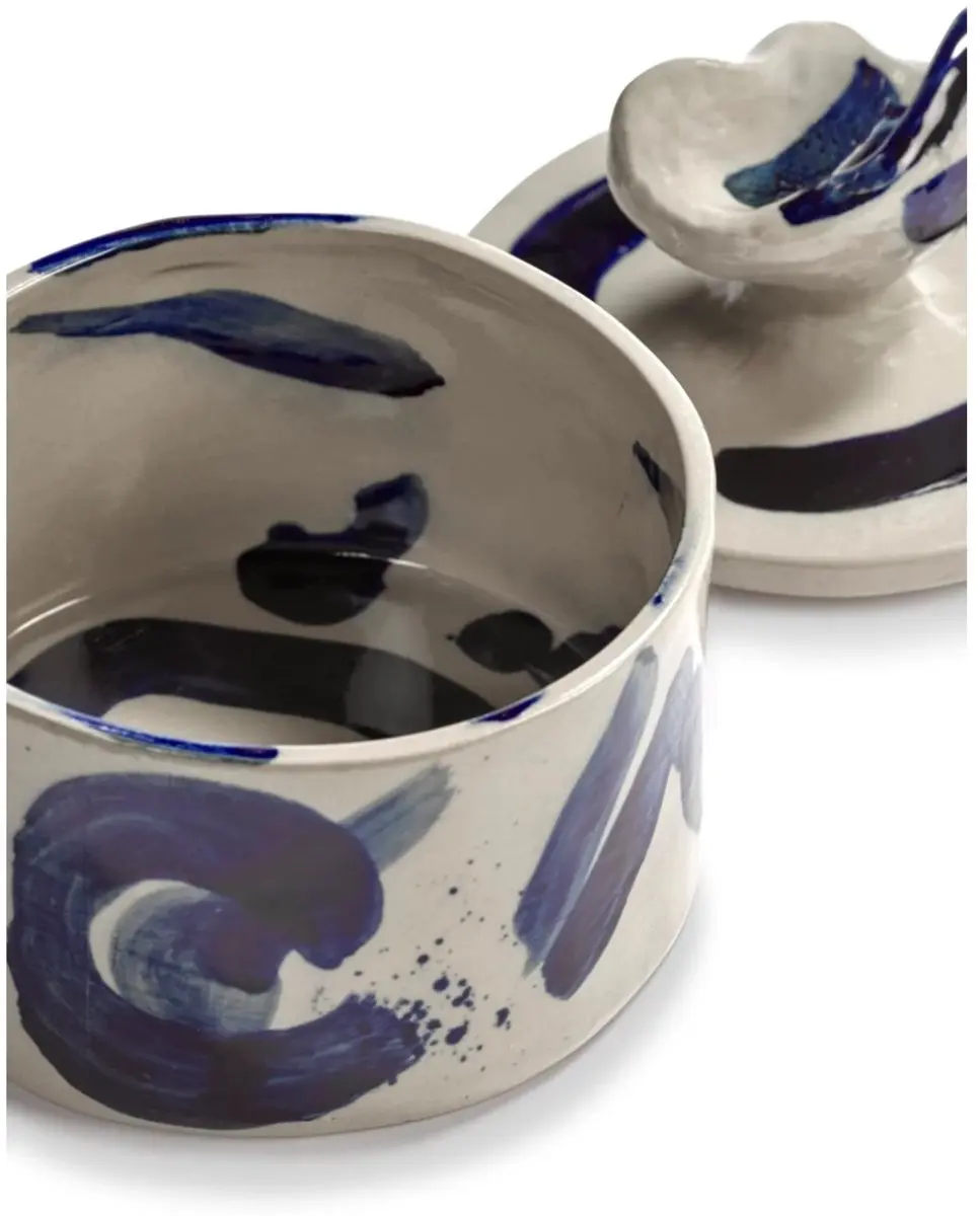 Serax Marie Michielssen Sophia Potje - D12.5cm H13cm - Beige/Blauw