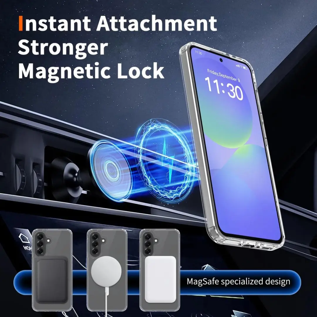 Selected Hoesje Samsung Galaxy A37 MagSafe - Transparant