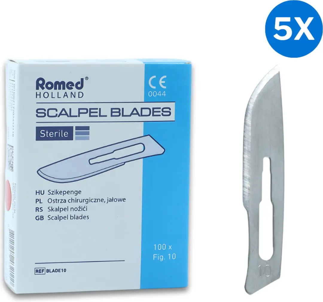 Romed Scalpelmesjes nr. 10 Steriel - 500 Stuks