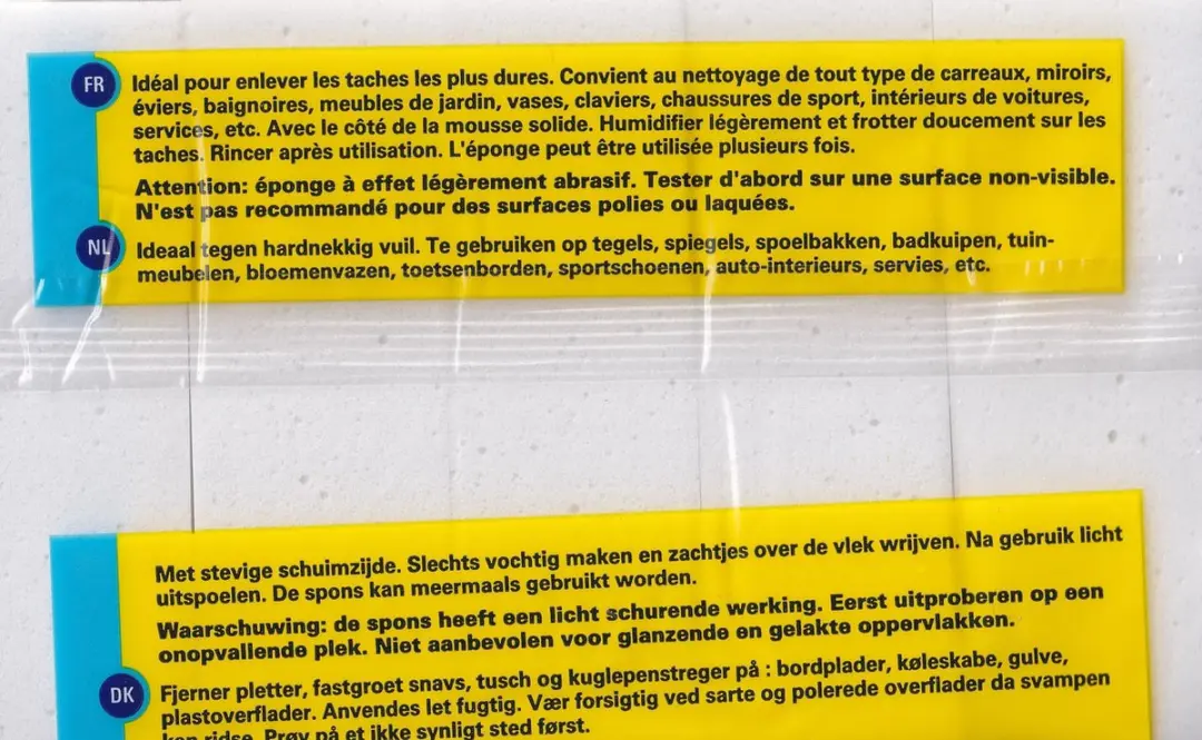 Multy Vlekkenspons - 5 Stuks Wit