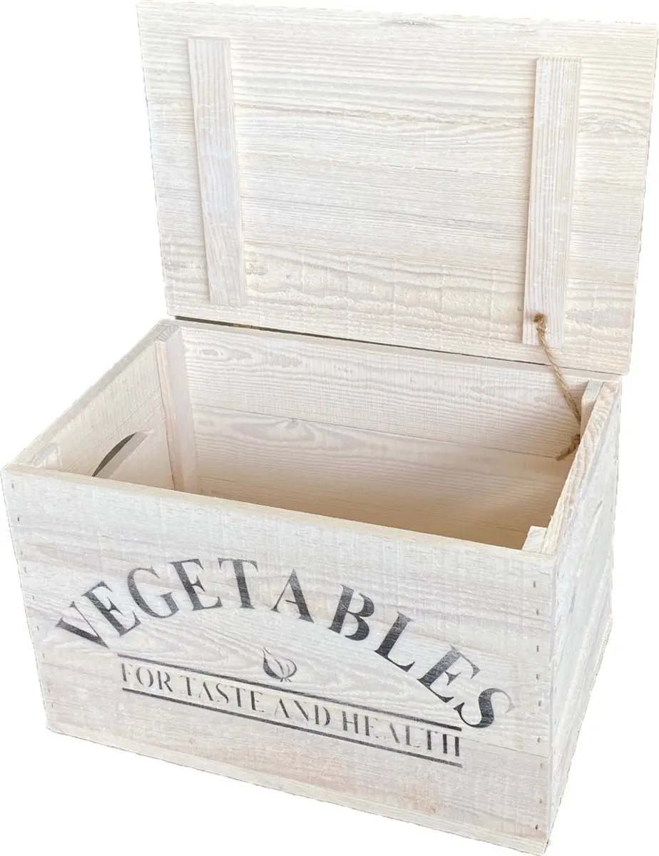 Mullrose Houten Kist 'VEGETABLES' 30L - 45x30x30cm