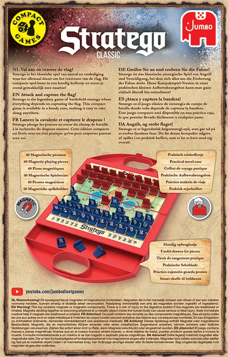 Jumbo Stratego Compact Reiseditie - Bordspel - afbeelding 6 van 6
