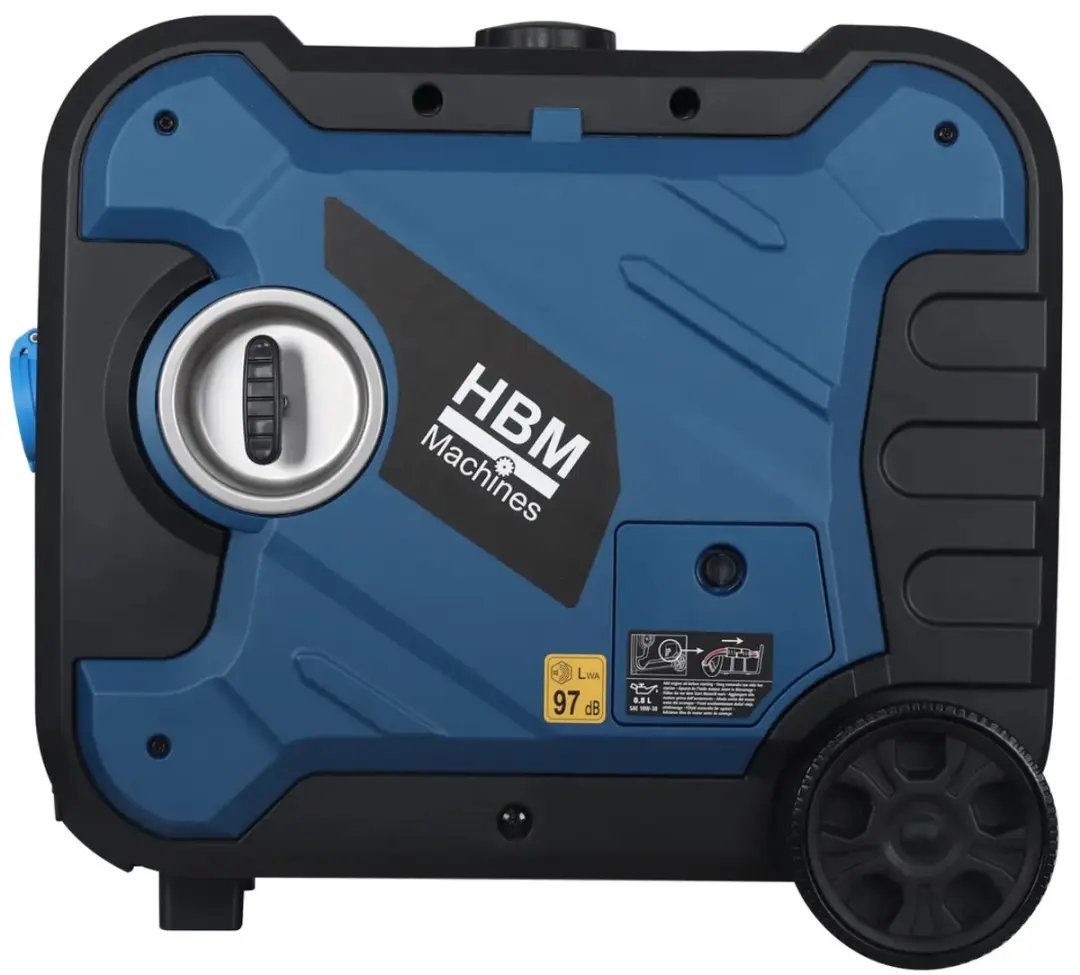 HBM Aggregaat 327cc 6500W - 3x230V USB - Verrijdbaar