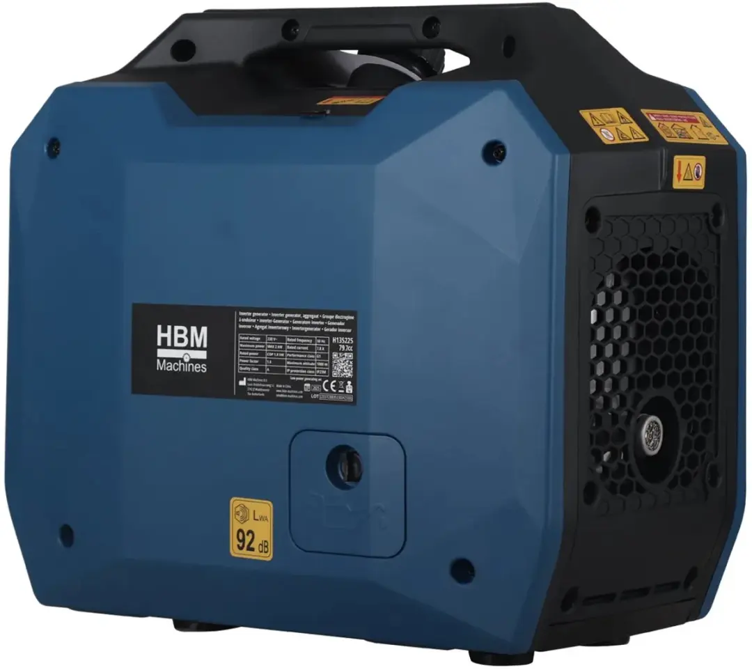 HBM Aggregaat 2000W 79,7cc Benzine - 230V USB-A/USB-C
