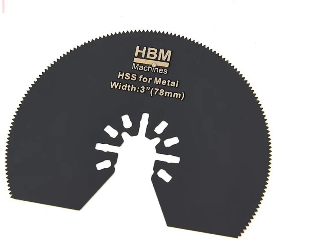 HBM H130360 Half Rond Zaagblad 78mm - Metaal/Hout/Plastic