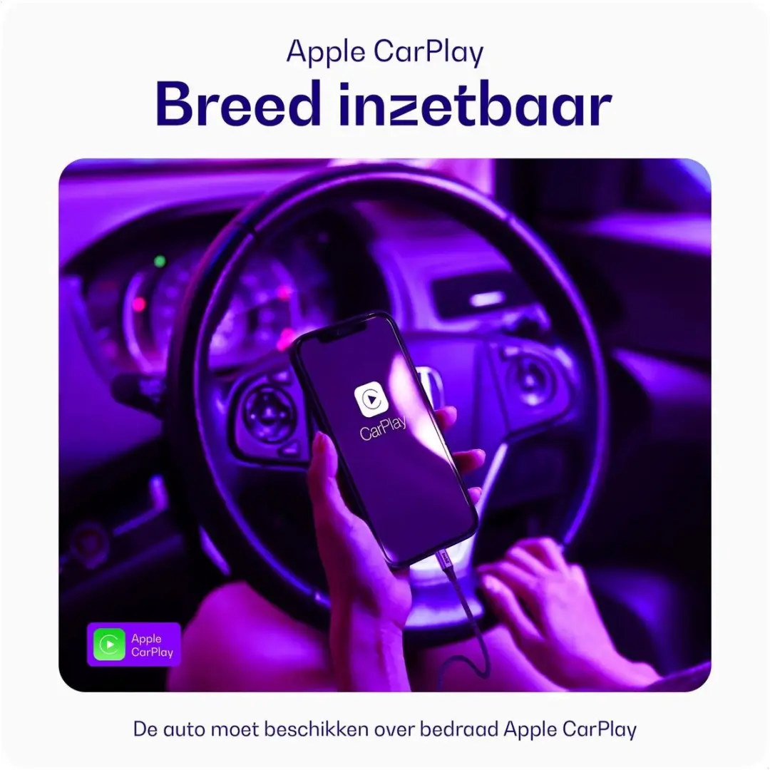 Buddi Power USB-C Autolader 89W - 2x USB (C/A) + Lightning Kabel - Zwart/Grijs