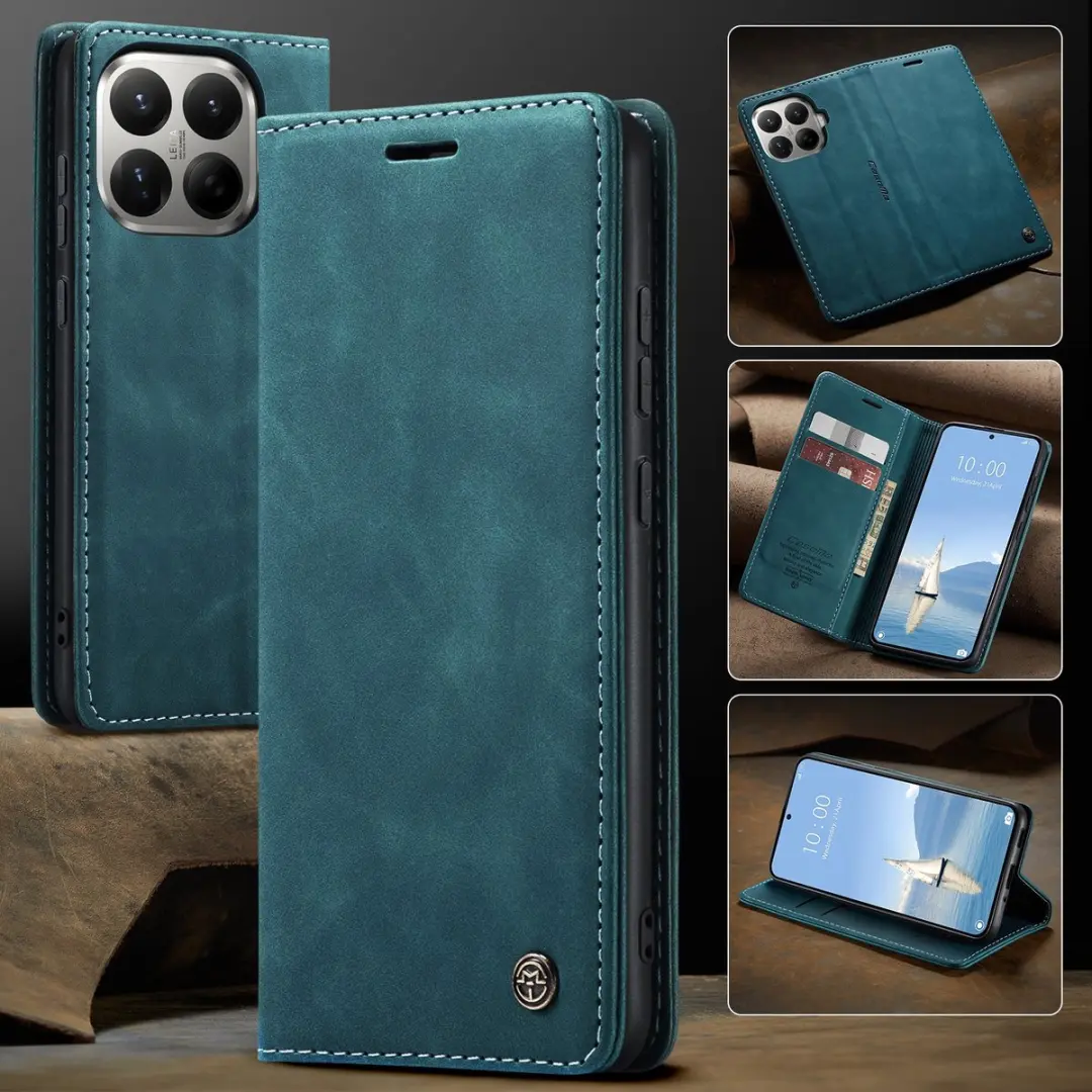 Caseme Hoesje Xiaomi 17T Pro Blauw - 2 Pasjes