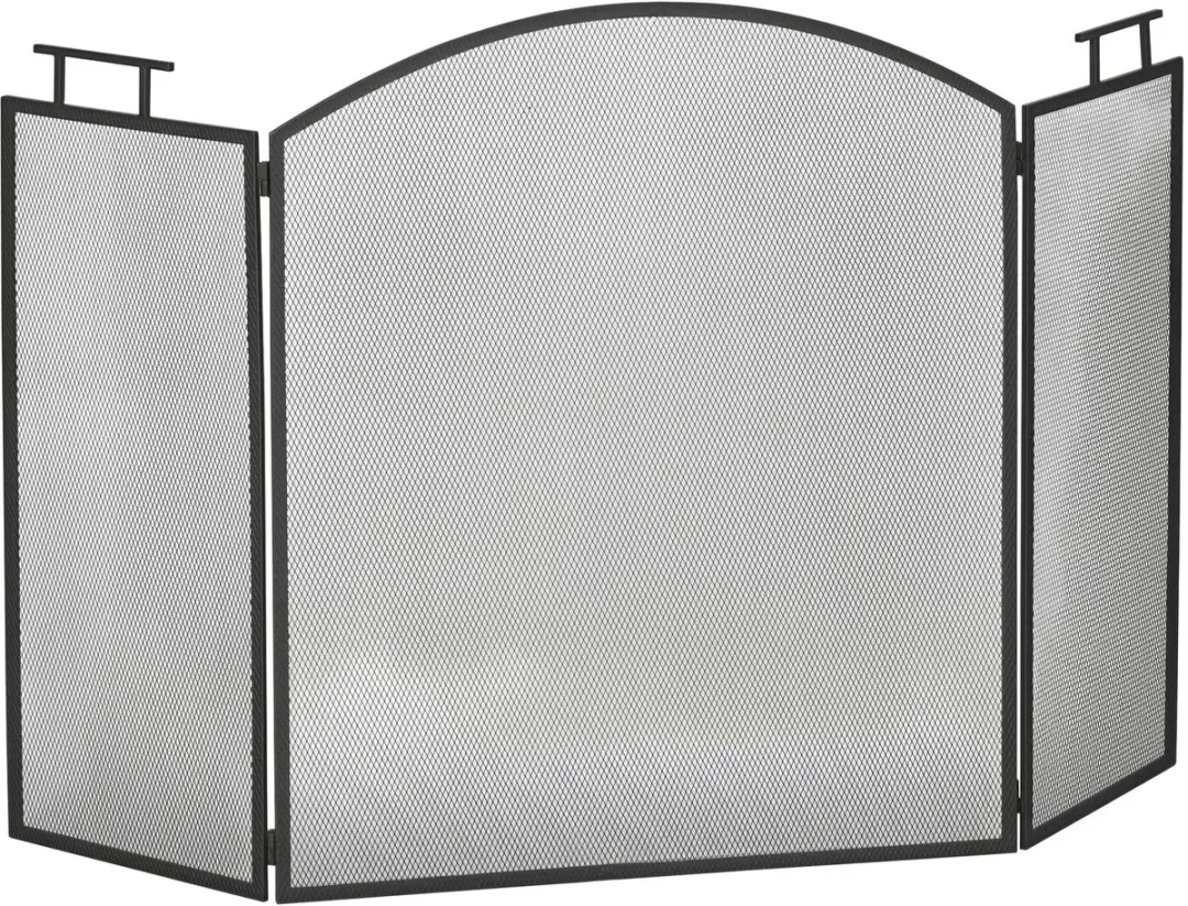 Homcom Kaminscherm Metallisch