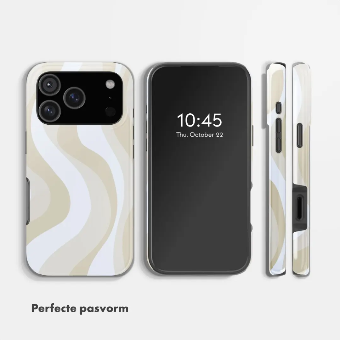 Selencia Hoesje iPhone 17 Pro Desert Waves Beige