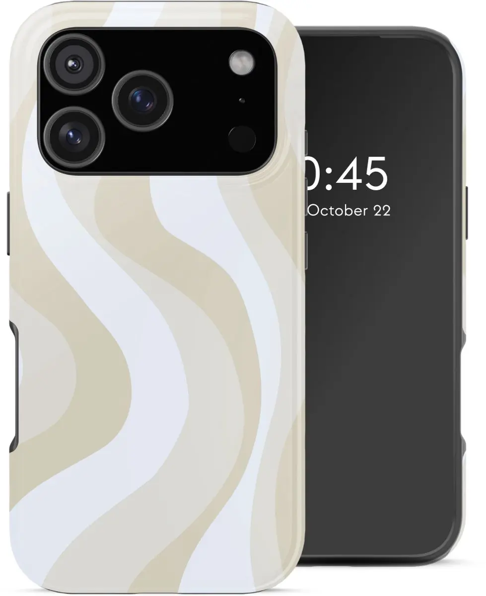 Selencia Hoesje iPhone 17 Pro Desert Waves Beige