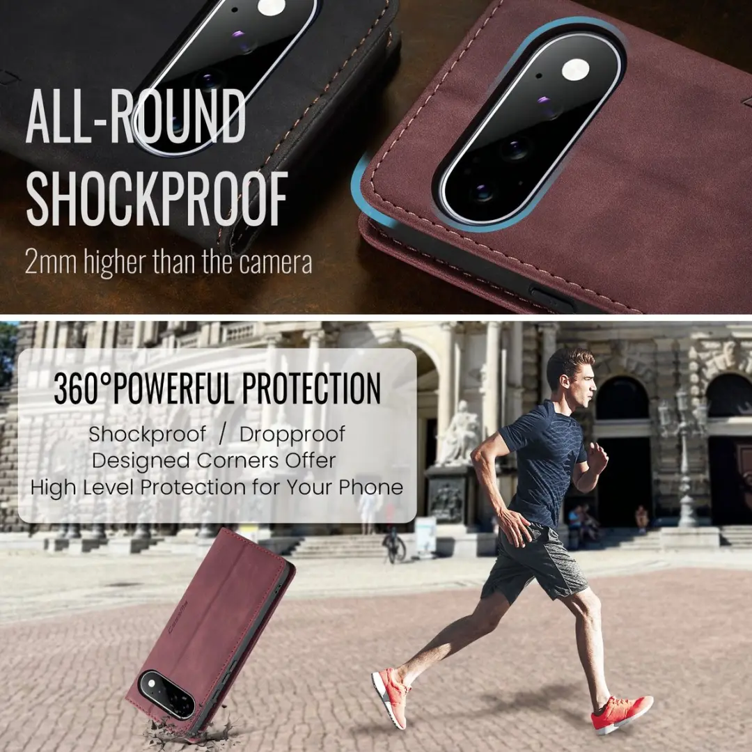 Caseme 013 Book Case Hoesje - Google Pixel 11/11 Pro - Bordeaux