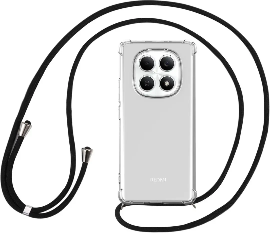 Selected Transparant Hoesje Xiaomi Redmi Note 15 4G - TPU Schokbestendig met Koord