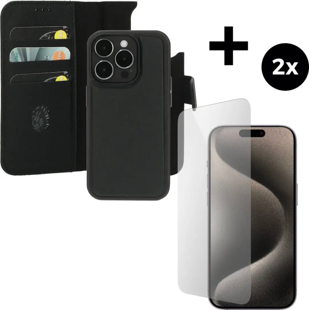 Mobiparts Leather 2-in-1 Wallet Case iPhone 15 Pro MP-5001762
