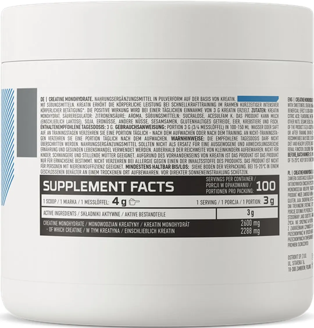 OstroVit Creatine Monohydraat 300g - Sinaasappel