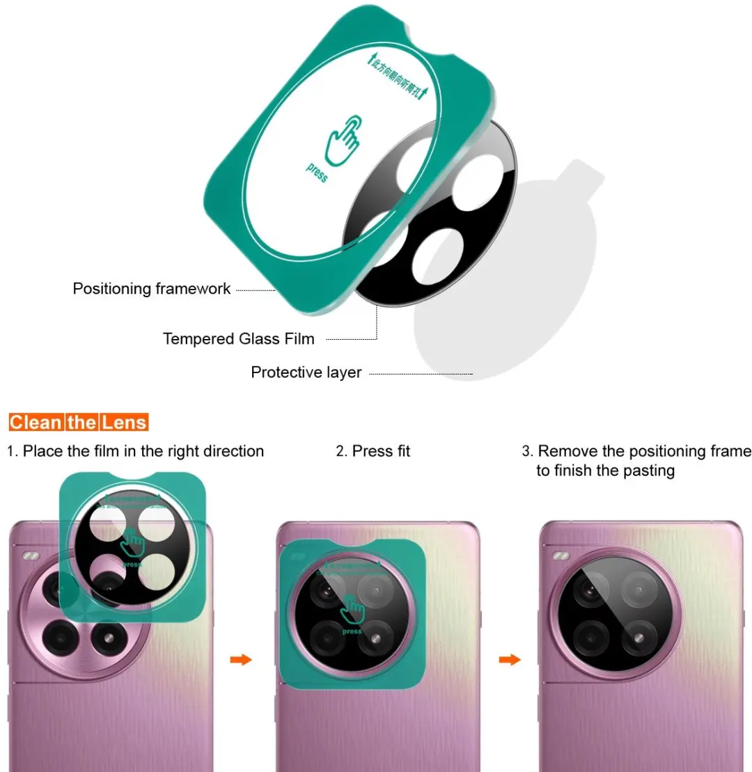 Imak 9H Tempered Glass Camera Lens Protector - Xiaomi 17T Pro - Zwart